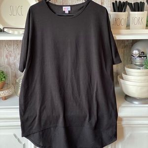 Black Lularoe Irma Top Size Small